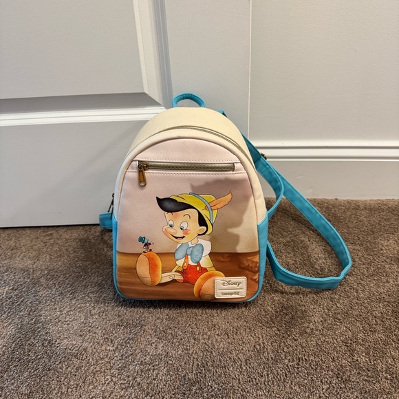 Loungefly Disney Pinocchio giminy cricket backpack bag - Picture 1 of 5
